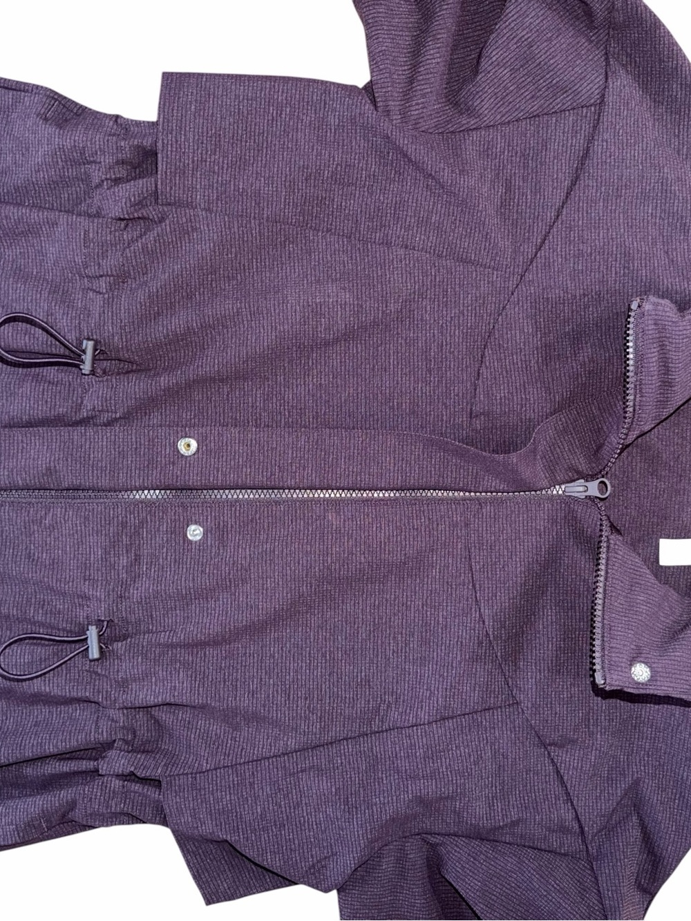 Zella Packable Hooded Rain Jacket Purple Utility Travel Coat Womens Small - Picture 8 of 10